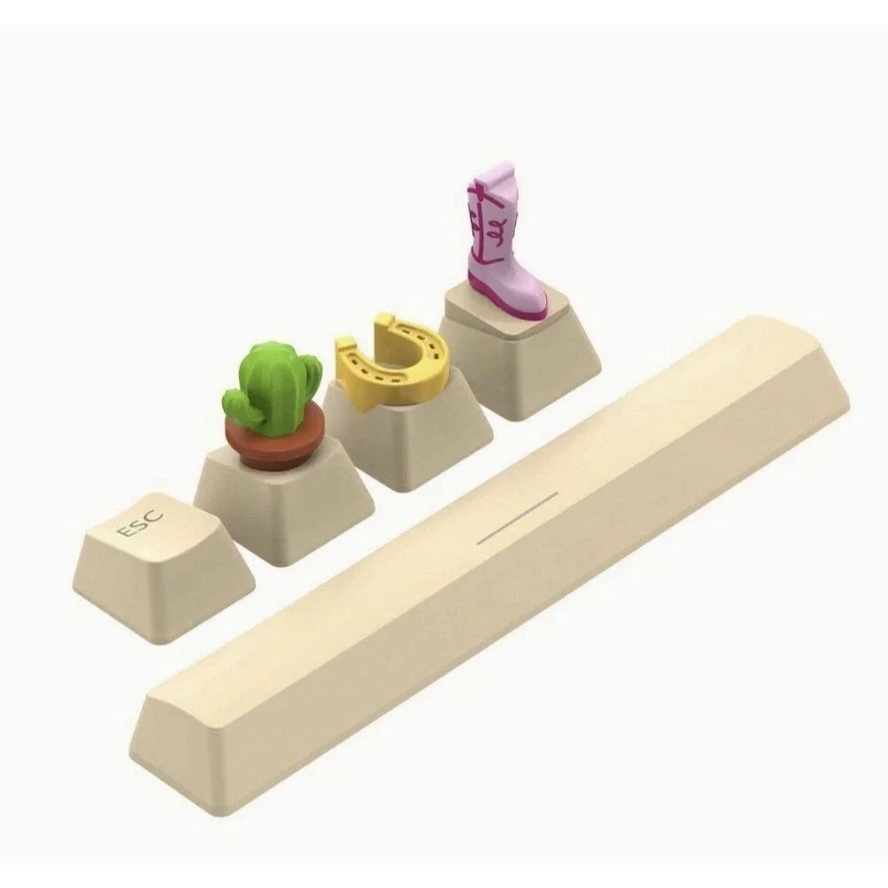 North Figural Key Cap Pack of 5 Outdoors Western Theme NEW Lot Of 2 Packs
